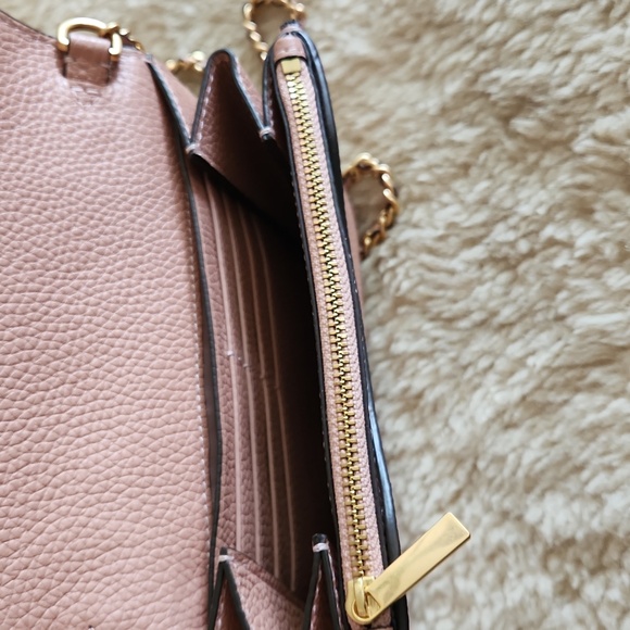 Beautiful NWOT Tory Burch Blush Pink & Gold Chain Dress Bag 🩷👗💛 - Picture 12 of 17